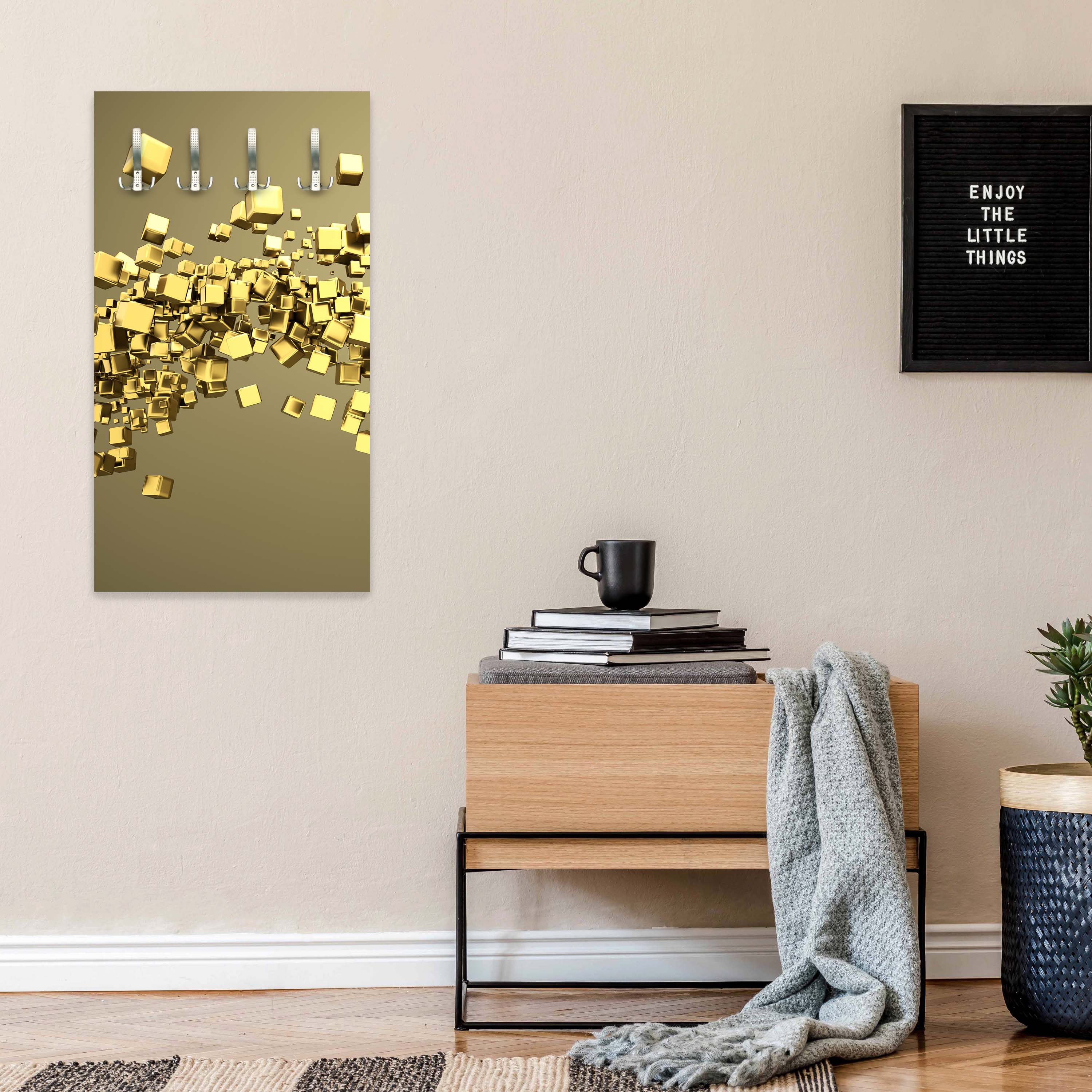 Garderobe Golden Cubes Hintergrund M0765 entdecken - Bild 5 Garderobe Golden Cubes Hintergrund M0765 entdecken - Bild 5