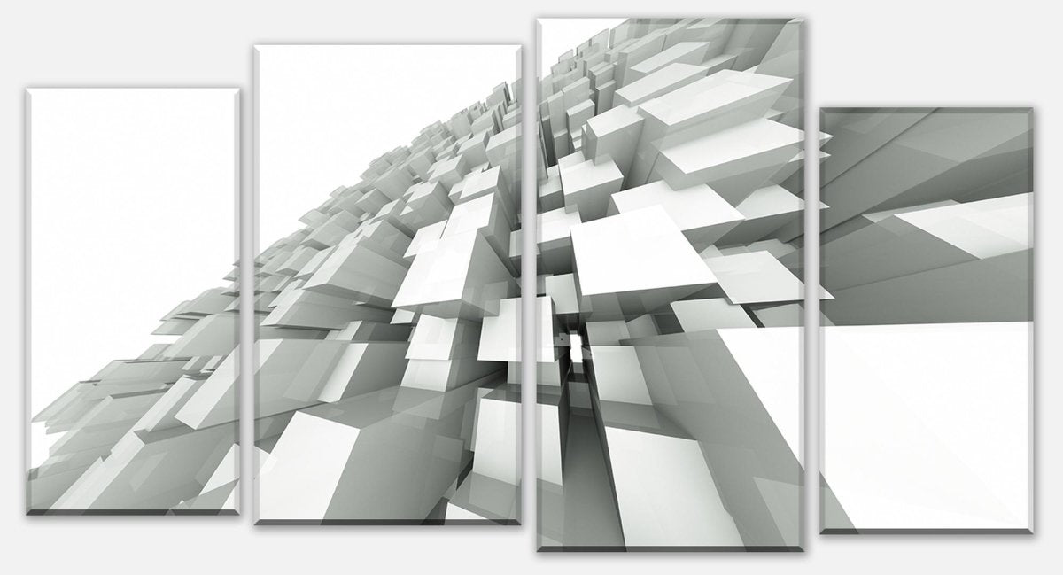 Leinwandbild Mehrteiler 3D-Hintergrund mit quadratischen Strukturen M0766 Leinwandbild Mehrteiler 3D-Hintergrund mit quadratischen Strukturen M0766