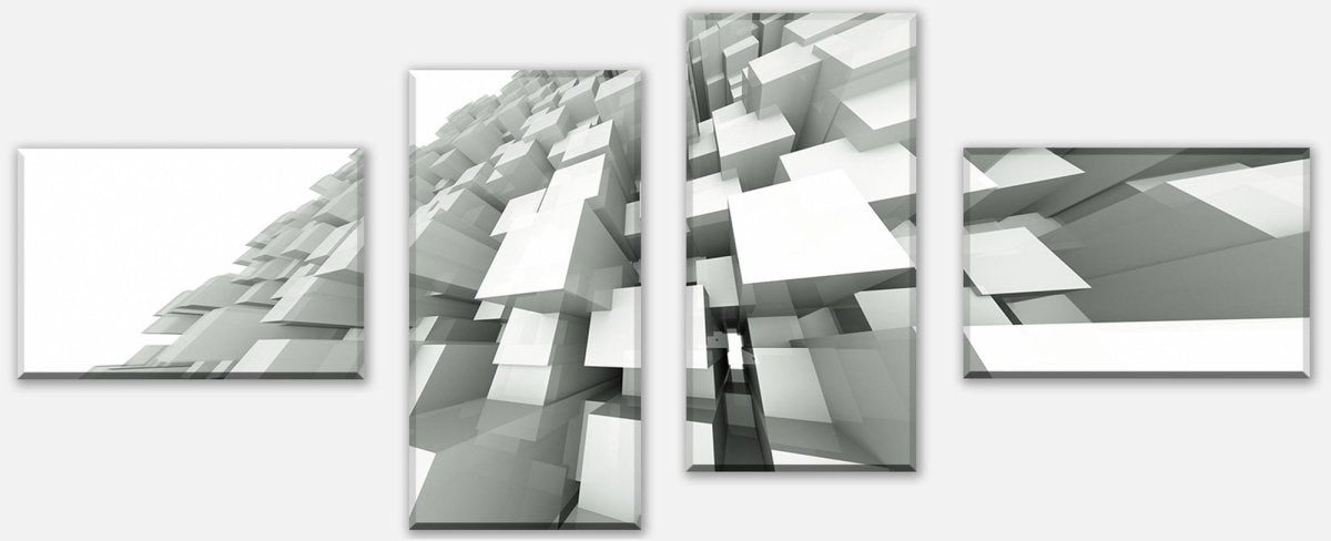 Leinwandbild Mehrteiler 3D-Hintergrund mit quadratischen Strukturen M0766 Leinwandbild Mehrteiler 3D-Hintergrund mit quadratischen Strukturen M0766