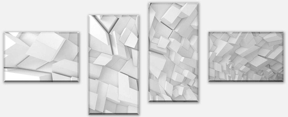 Leinwandbild Mehrteiler Innenmuster mit chaotischen Blöcken M0767 Leinwandbild Mehrteiler Innenmuster mit chaotischen Blöcken M0767