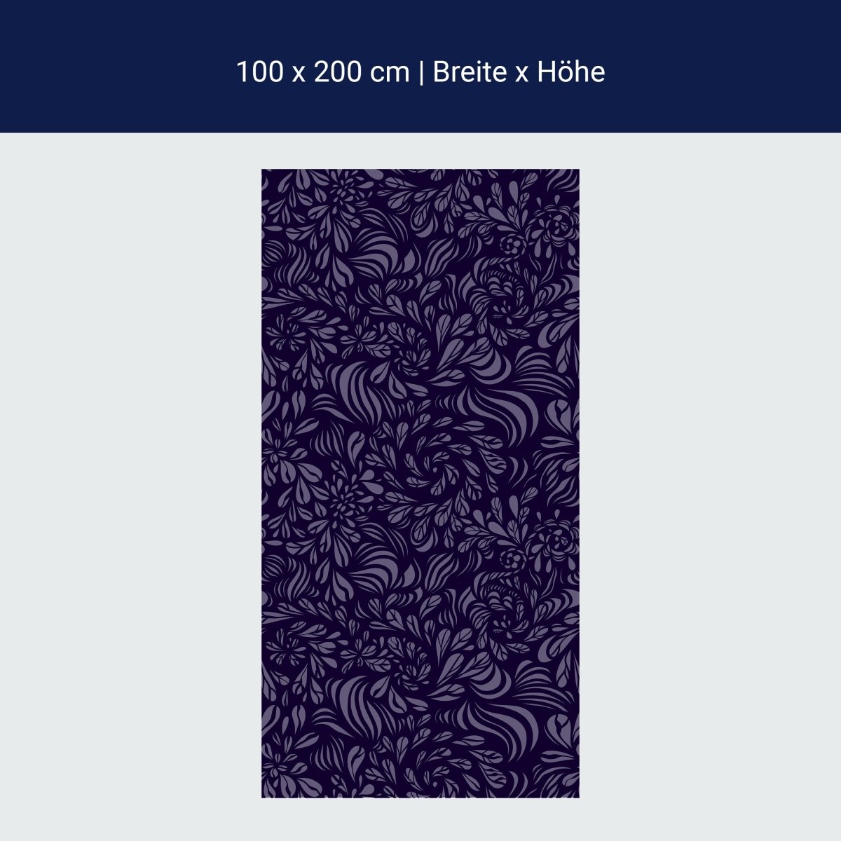 Duschwand Abstraktes Fantasie Blumenmuster M0778 Duschwand Abstraktes Fantasie Blumenmuster M0778