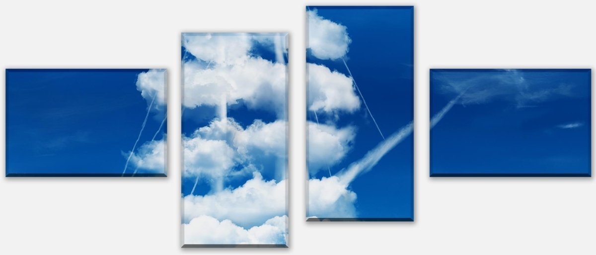 Leinwandbild Mehrteiler Segelboot in Form eines Sees von Wolken M0781 Leinwandbild Mehrteiler Segelboot in Form eines Sees von Wolken M0781