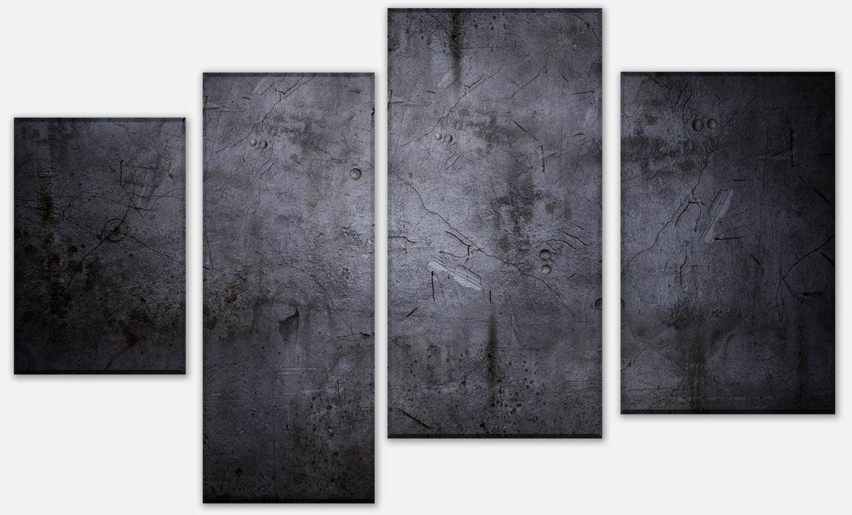 Leinwandbild Mehrteiler Schwarze Wand M0788 Leinwandbild Mehrteiler Schwarze Wand M0788