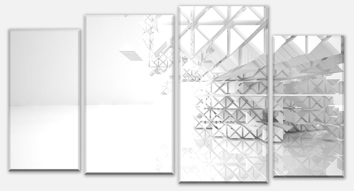 Leinwandbild Mehrteiler Weiße Architektur Raumerweiterung M0790 Leinwandbild Mehrteiler Weiße Architektur Raumerweiterung M0790
