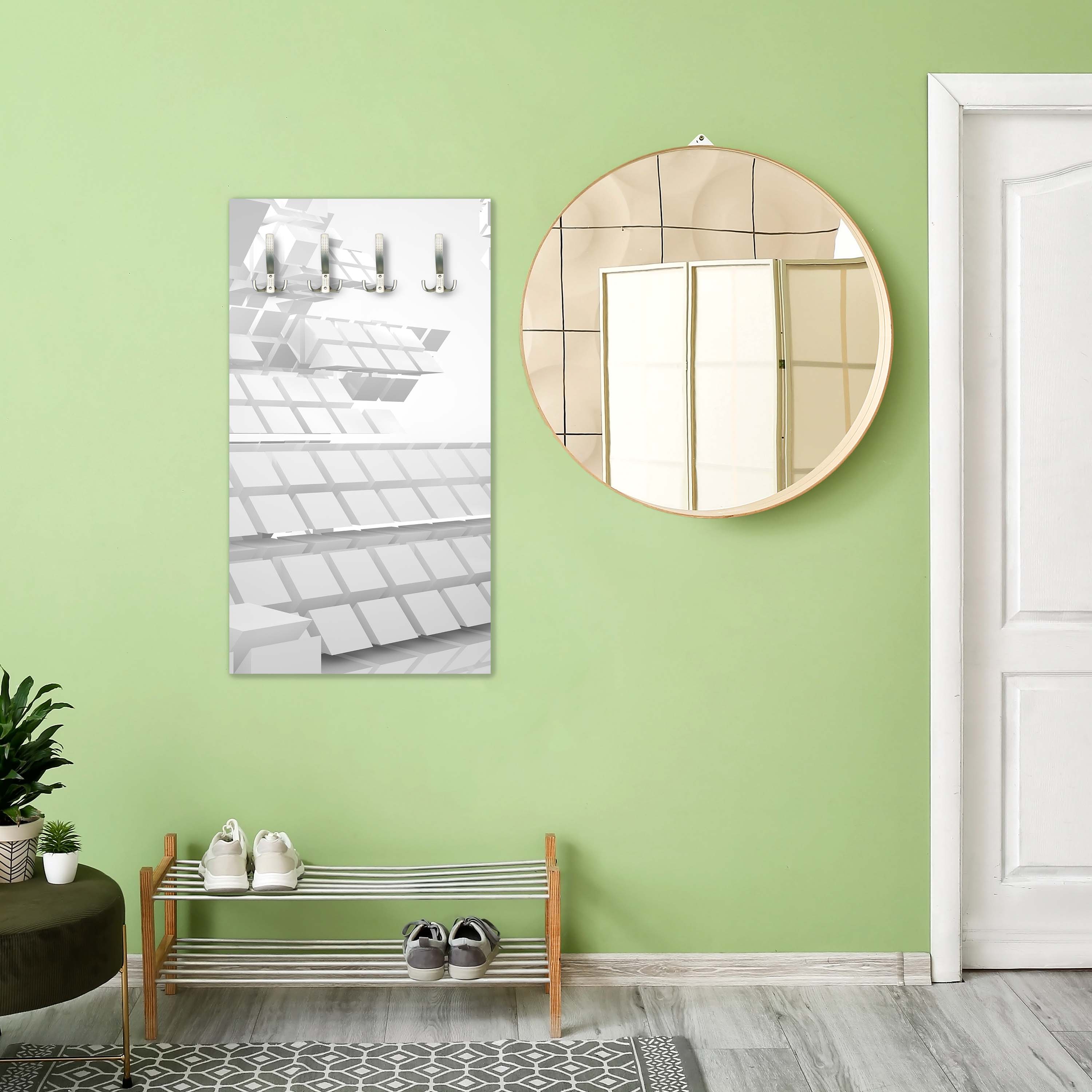 Garderobe verrückte Architektur weißer Hintergrund M0791 entdecken - Bild 3 Garderobe verrückte Architektur weißer Hintergrund M0791 entdecken - Bild 3