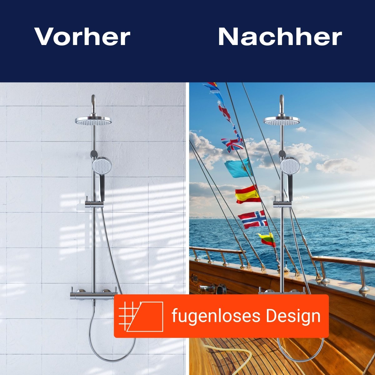 Duschwand Yacht im Meer an sonnigen Tag M0795 entdecken - Bild 9 Duschwand Yacht im Meer an sonnigen Tag M0795 entdecken - Bild 9