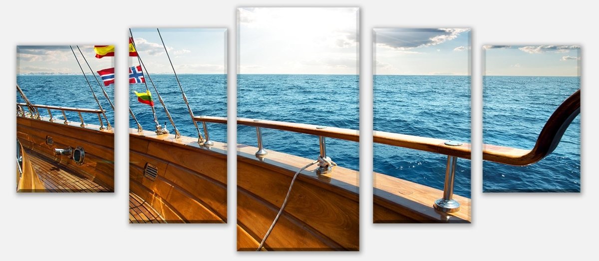 Leinwandbild Mehrteiler Yacht im Meer an sonnigen Tag M0795 entdecken - Bild 1 Leinwandbild Mehrteiler Yacht im Meer an sonnigen Tag M0795 entdecken - Bild 1