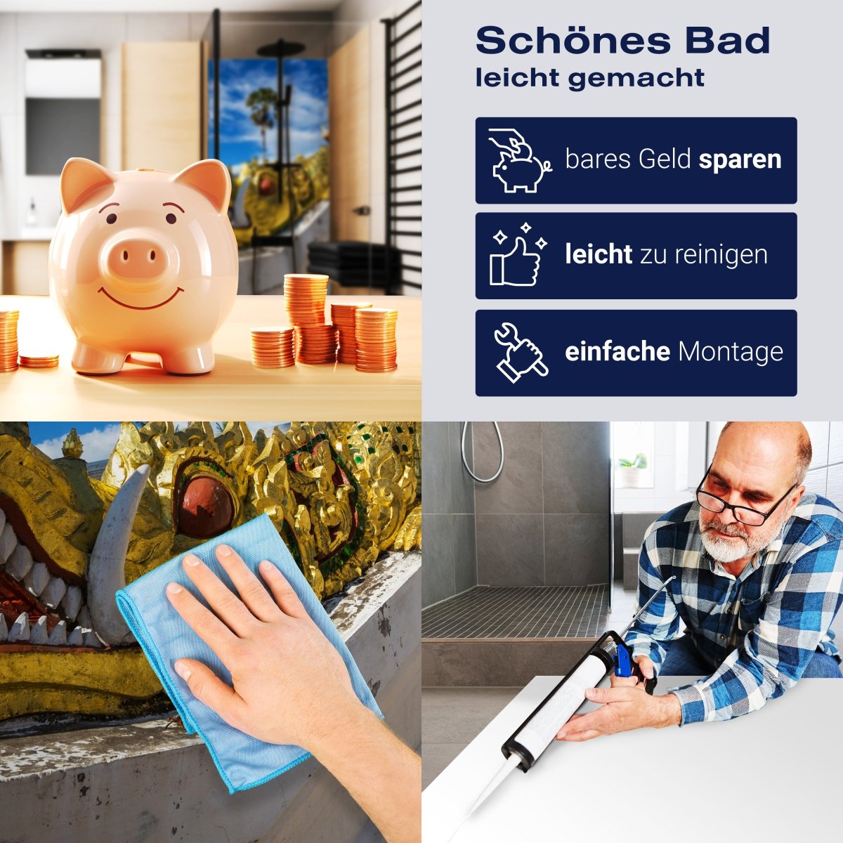 Duschwand Tempel in Luang Prabang M0802 entdecken - Bild 7 Duschwand Tempel in Luang Prabang M0802 entdecken - Bild 7