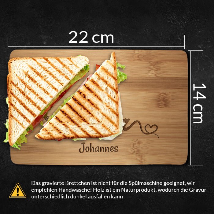 Frühstücksbrettchen Bester Papa, Herz M0802 - Bild 4 Frühstücksbrettchen Bester Papa, Herz M0802 - Bild 4