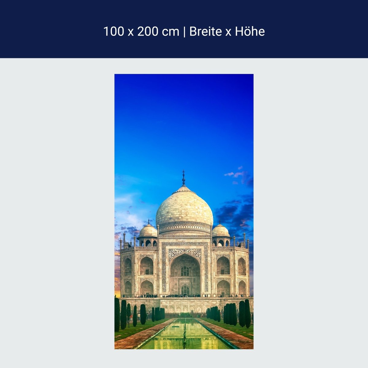 Duschwand Taj Mahal Indien Sonnenuntergang M0803 Duschwand Taj Mahal Indien Sonnenuntergang M0803