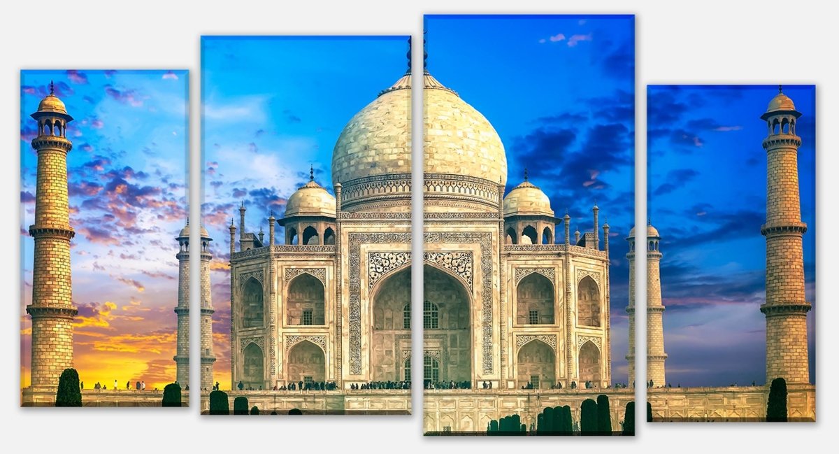Leinwandbild Mehrteiler Taj Mahal Indien Sonnenuntergang M0803 Leinwandbild Mehrteiler Taj Mahal Indien Sonnenuntergang M0803