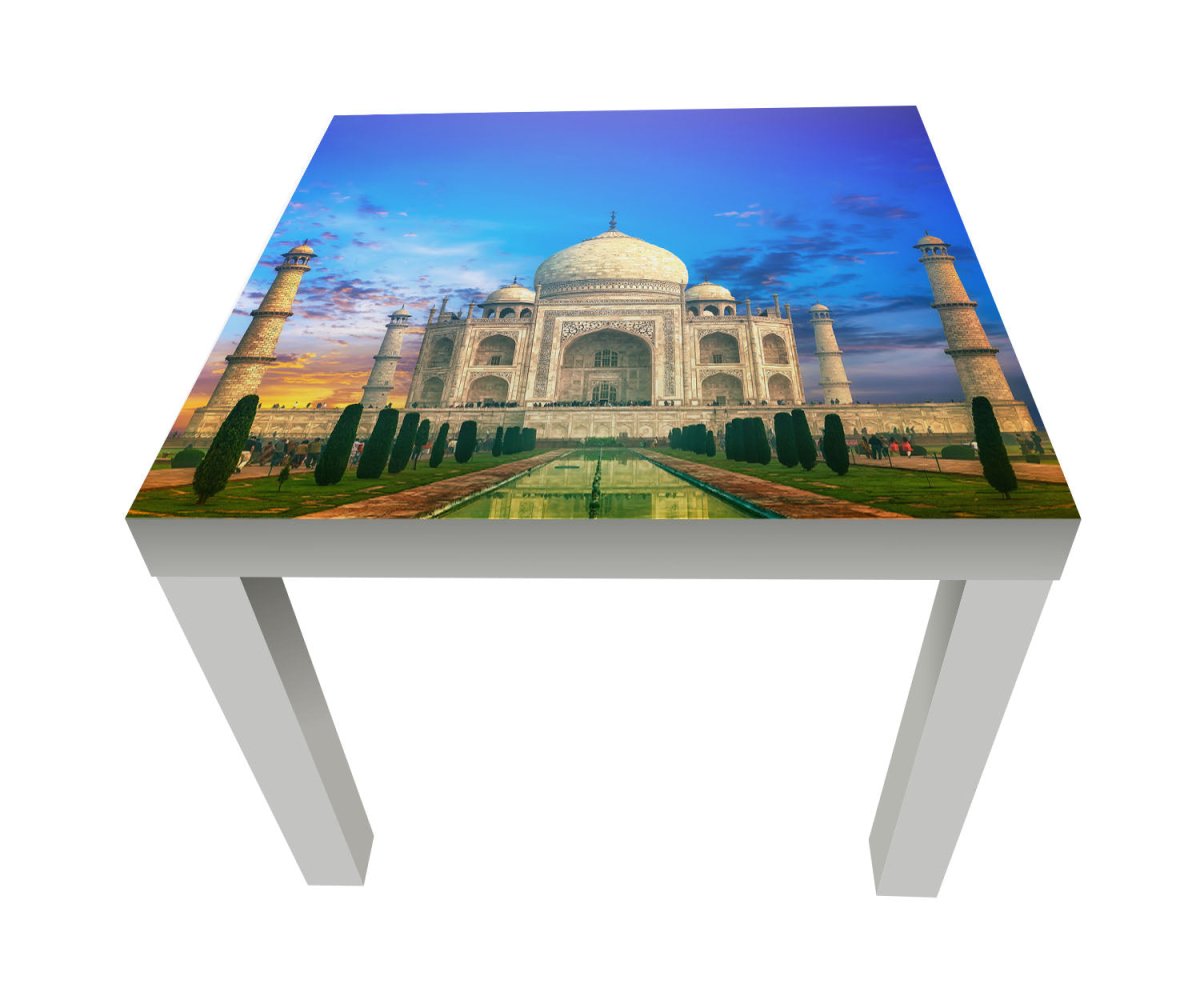 Beistelltisch Taj Mahal Indien Sonnenuntergang M0803 entdecken - Bild 1 Beistelltisch Taj Mahal Indien Sonnenuntergang M0803 entdecken - Bild 1