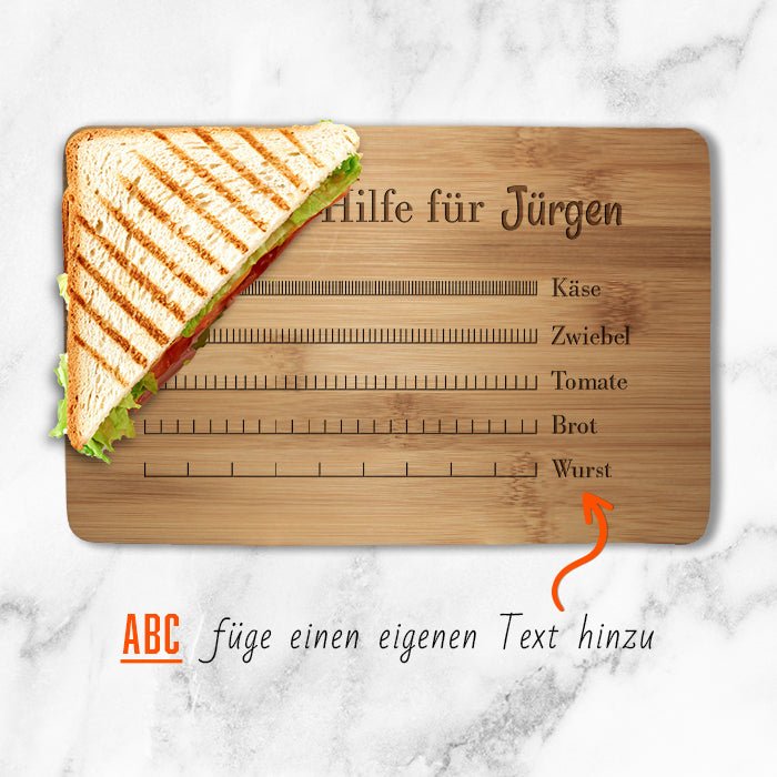 Frühstücksbrettchen Schneidehilfe M0804 - Bild 2 Frühstücksbrettchen Schneidehilfe M0804 - Bild 2