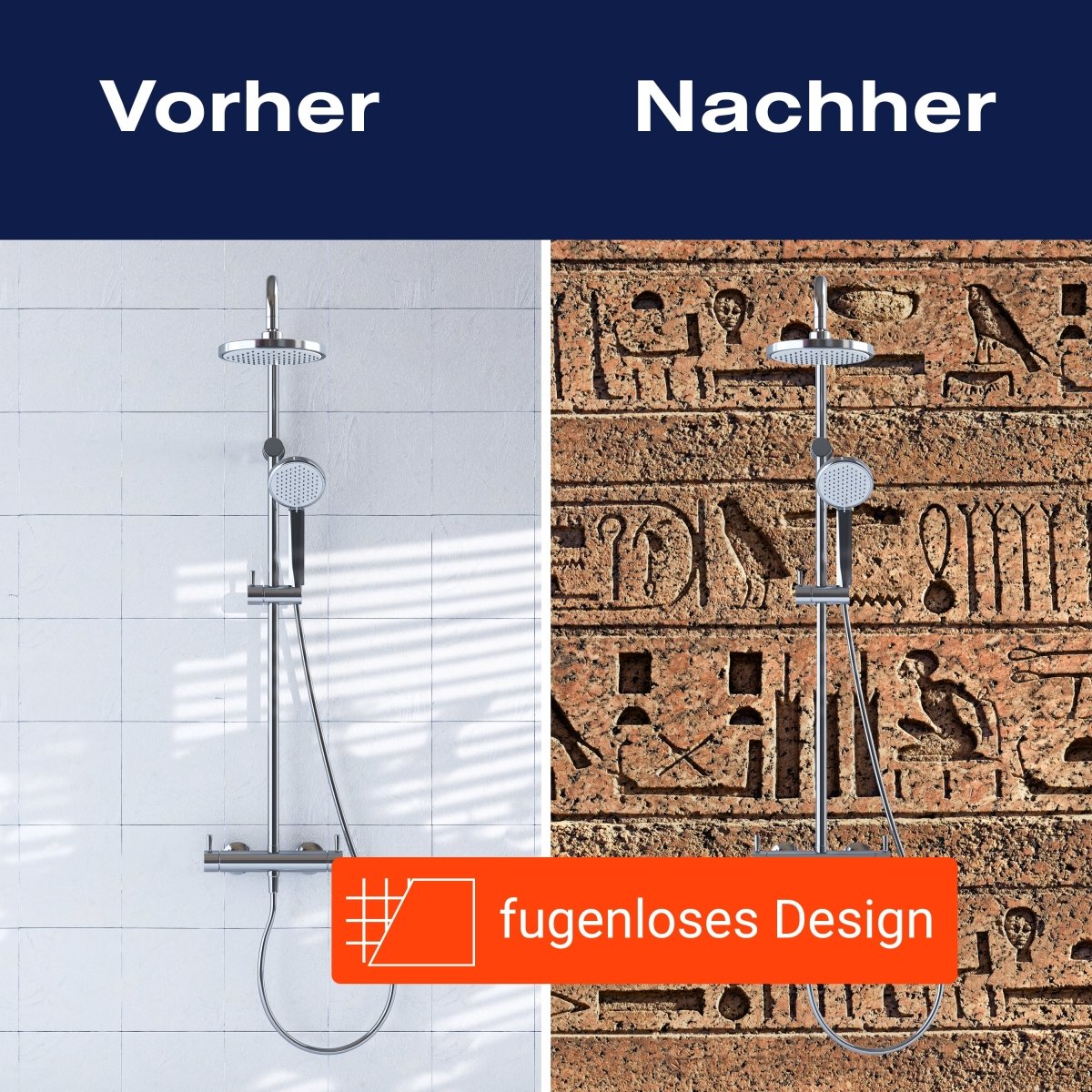 Duschwand Ägyptische Hieroglyphen auf einer alten Mauer M0806 entdecken - Bild 9 Duschwand Ägyptische Hieroglyphen auf einer alten Mauer M0806 entdecken - Bild 9