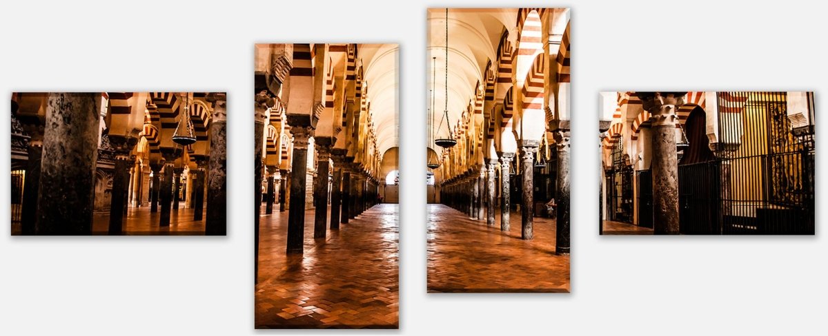 Leinwandbild Mehrteiler Die Große Moschee, Cordoba, Spanien M0814 Leinwandbild Mehrteiler Die Große Moschee, Cordoba, Spanien M0814