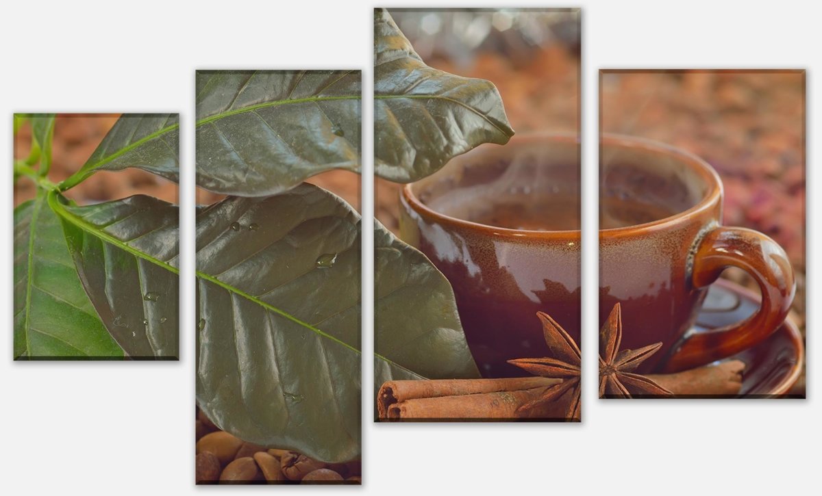 Leinwandbild Mehrteiler Zimt, Anis und Kaffee M0828 Leinwandbild Mehrteiler Zimt, Anis und Kaffee M0828
