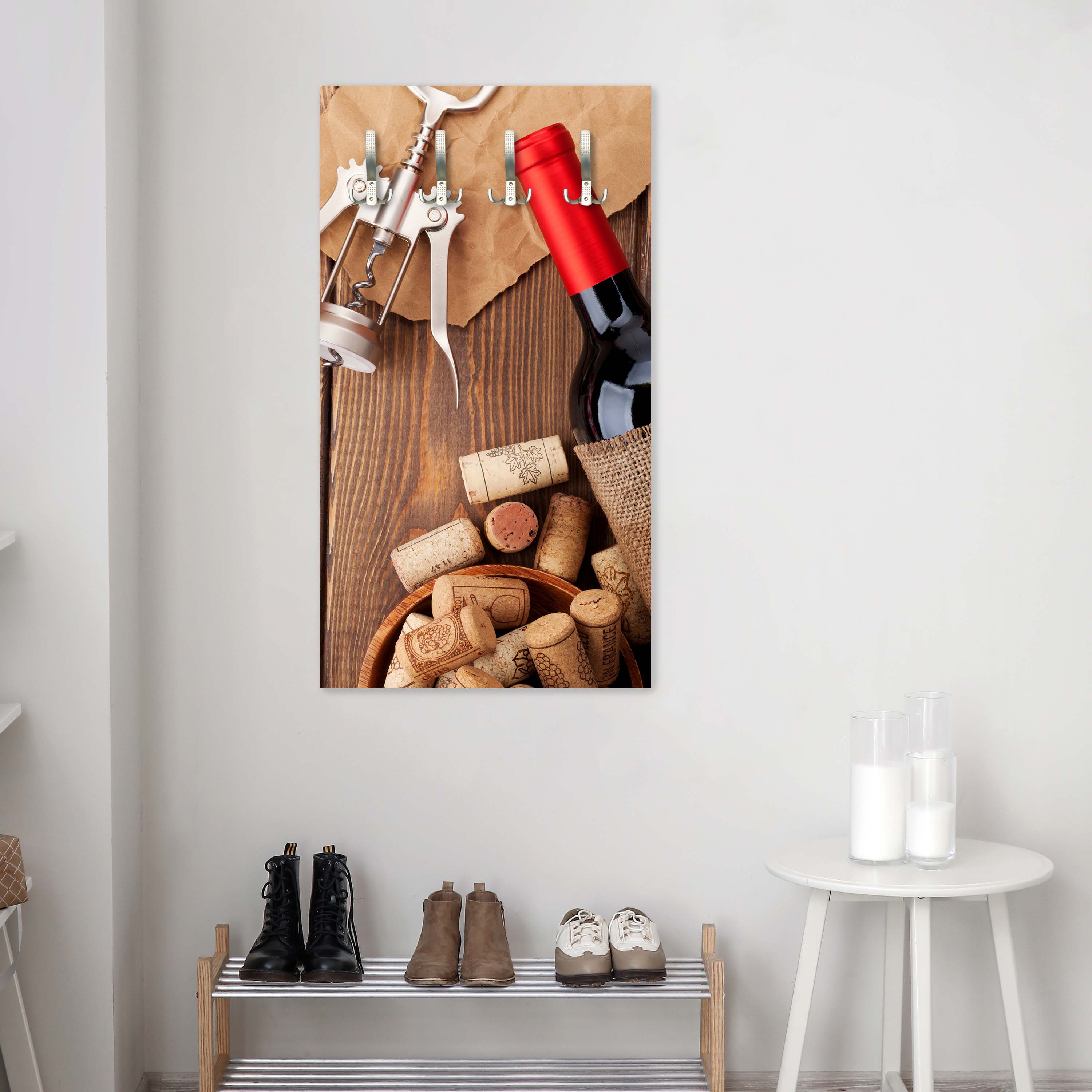 Garderobe Rotweinflasche, Schüssel mit Korken und Korkenzieher M0832 entdecken - Bild 3 Garderobe Rotweinflasche, Schüssel mit Korken und Korkenzieher M0832 entdecken - Bild 3