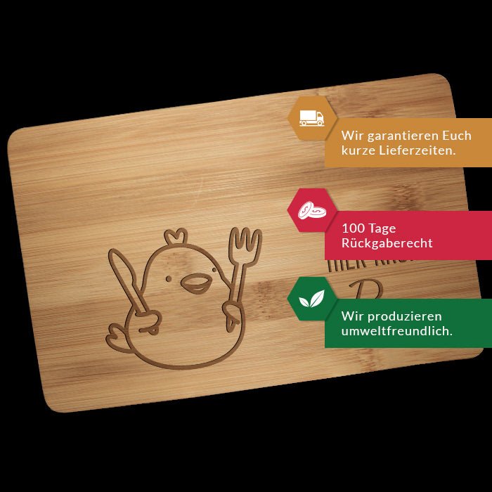 Frühstücksbrettchen Küken, Huhn, hier krümelt M0832 - Bild 3 Frühstücksbrettchen Küken, Huhn, hier krümelt M0832 - Bild 3