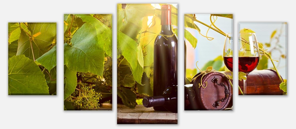 Leinwandbild Mehrteiler Weinberg und Wein M0833 entdecken - Bild 1 Leinwandbild Mehrteiler Weinberg und Wein M0833 entdecken - Bild 1