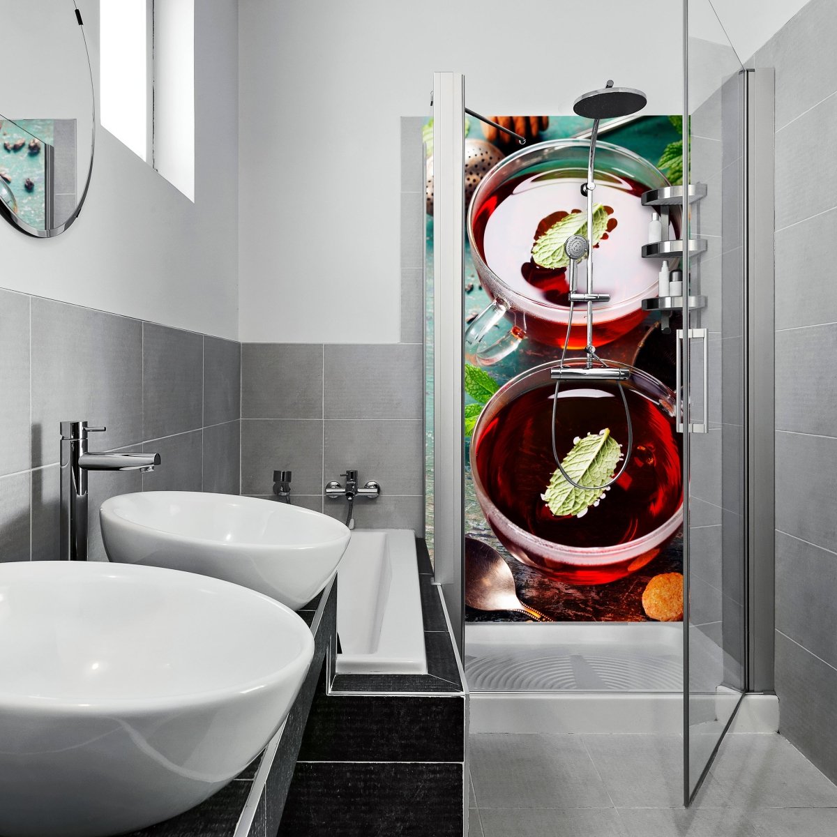 Duschwand Tee mit Minze, Ingwer und Zitrone M0834 entdecken - Bild 1 Duschwand Tee mit Minze, Ingwer und Zitrone M0834 entdecken - Bild 1