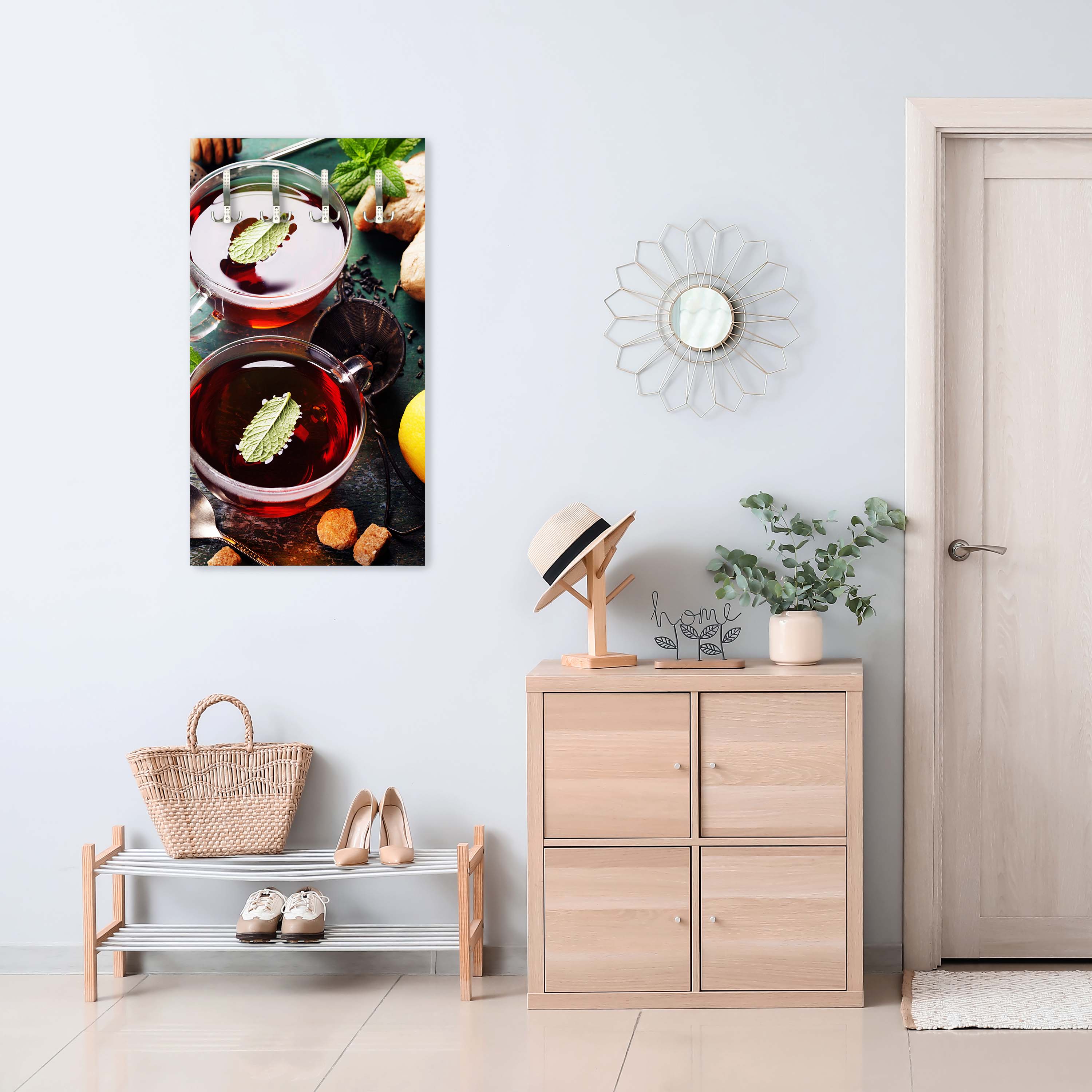 Garderobe Tee mit Minze, Ingwer und Zitrone M0834 entdecken - Bild 6 Garderobe Tee mit Minze, Ingwer und Zitrone M0834 entdecken - Bild 6