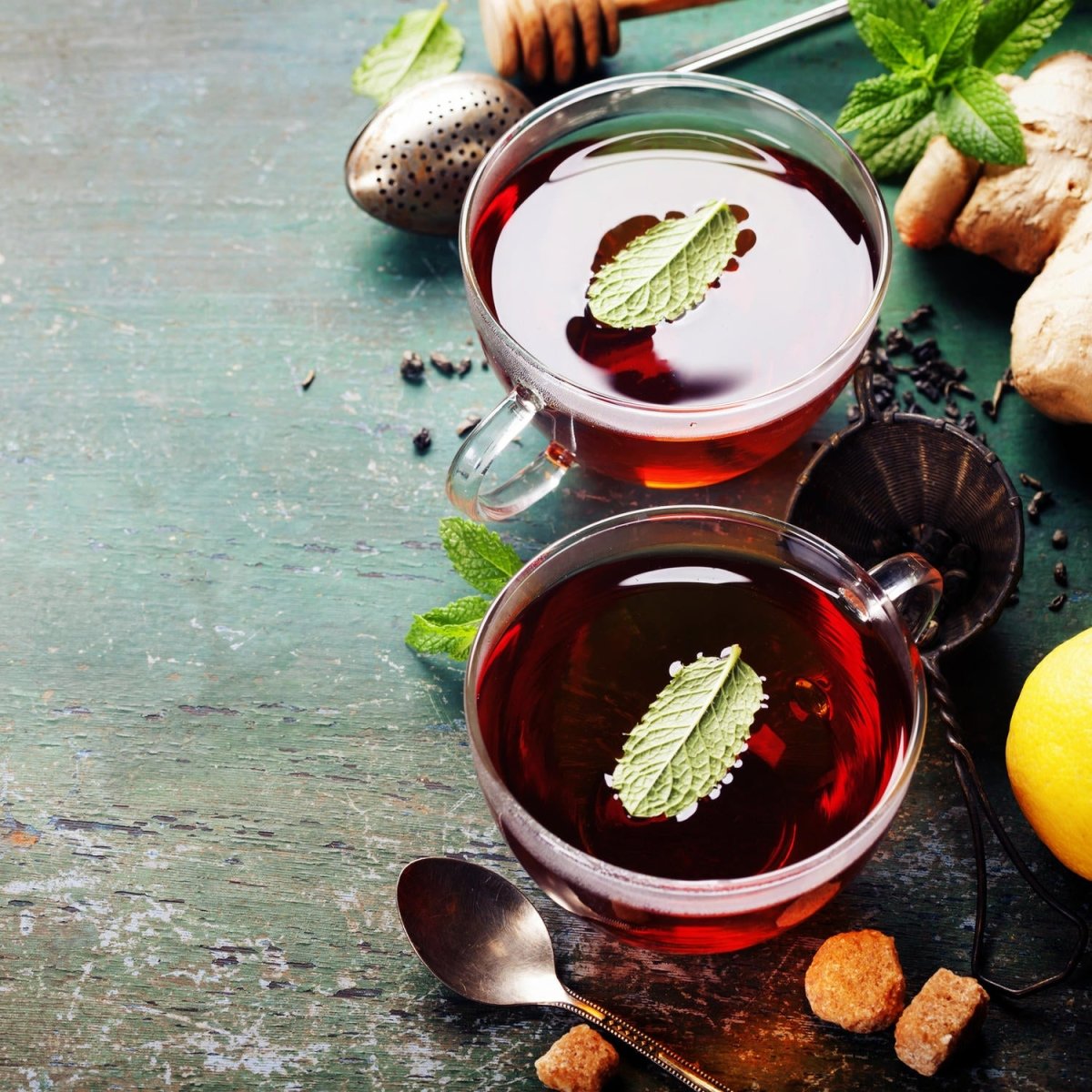 Beistelltisch Tee mit Minze, Ingwer und Zitrone M0834 entdecken - Bild 2 Beistelltisch Tee mit Minze, Ingwer und Zitrone M0834 entdecken - Bild 2