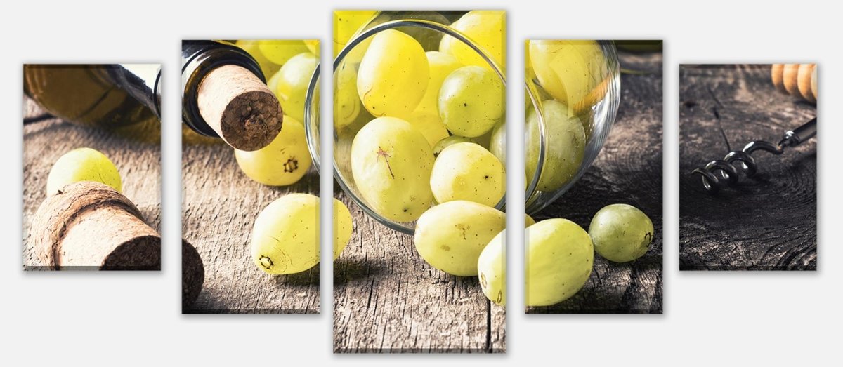 Leinwandbild Mehrteiler Flasche Weißwein, Traube und Korken M0836 entdecken - Bild 1 Leinwandbild Mehrteiler Flasche Weißwein, Traube und Korken M0836 entdecken - Bild 1