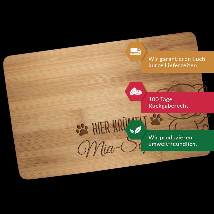 Frühstücksbrettchen Katze, hier krümelt M0839 - Bild 3 Frühstücksbrettchen Katze, hier krümelt M0839 - Bild 3