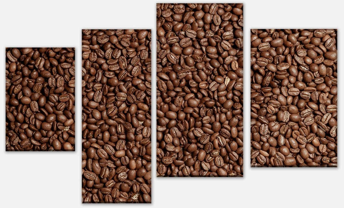 Leinwandbild Mehrteiler Braune Kaffeebohne geröstet M0843 Leinwandbild Mehrteiler Braune Kaffeebohne geröstet M0843