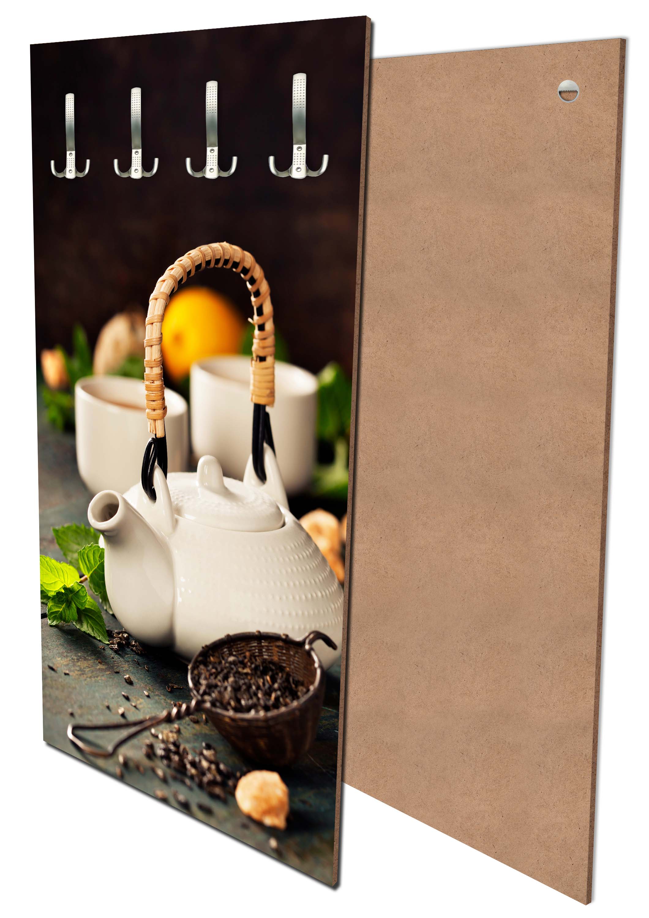 Garderobe Teekanne und Tasse Tee mit Minze M0845 entdecken - Bild 1 Garderobe Teekanne und Tasse Tee mit Minze M0845 entdecken - Bild 1