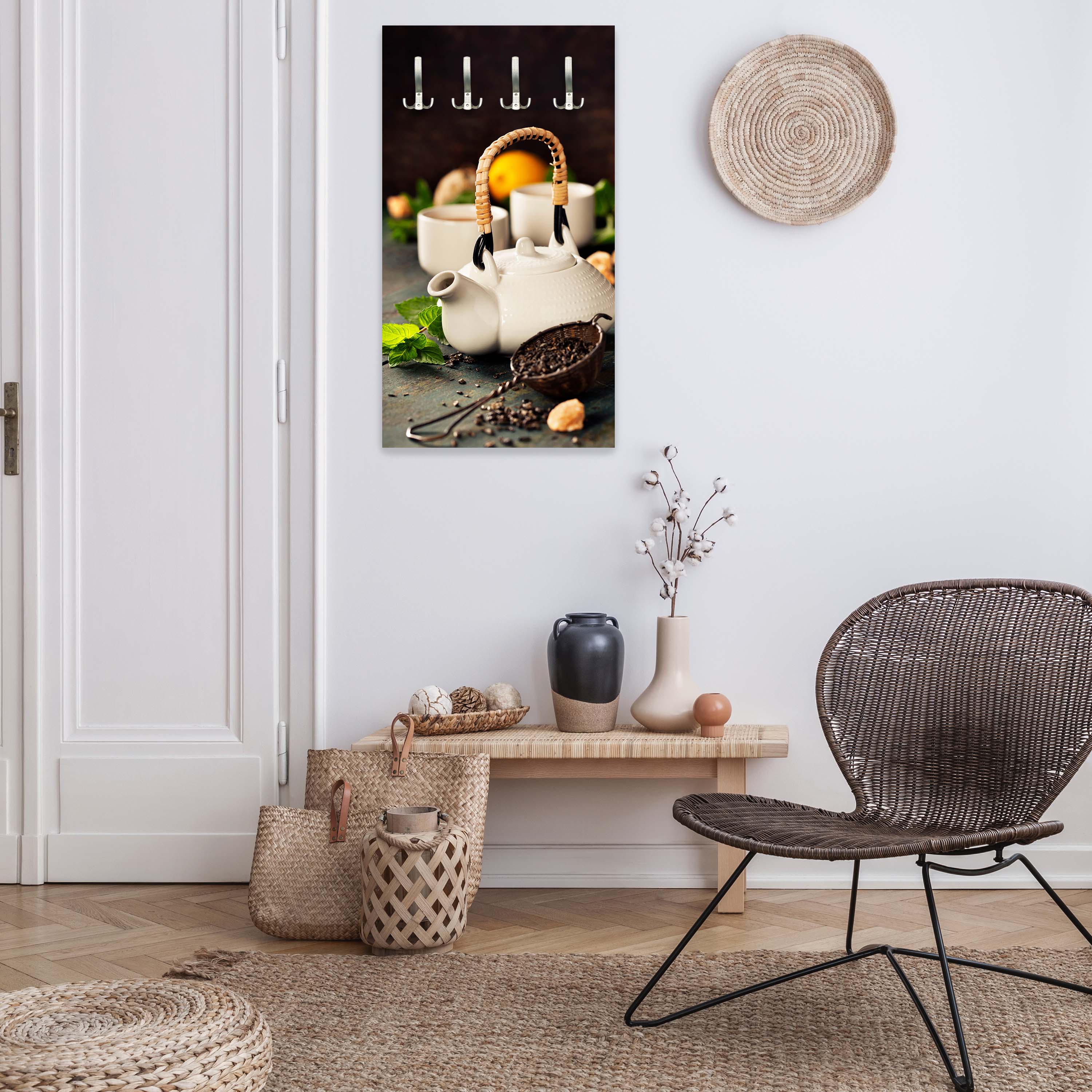 Garderobe Teekanne und Tasse Tee mit Minze M0845 entdecken - Bild 6 Garderobe Teekanne und Tasse Tee mit Minze M0845 entdecken - Bild 6