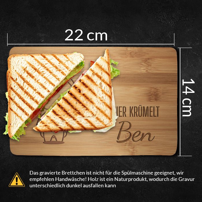 Frühstücksbrettchen Astronaut, hier krümelt M0846 - Bild 4 Frühstücksbrettchen Astronaut, hier krümelt M0846 - Bild 4