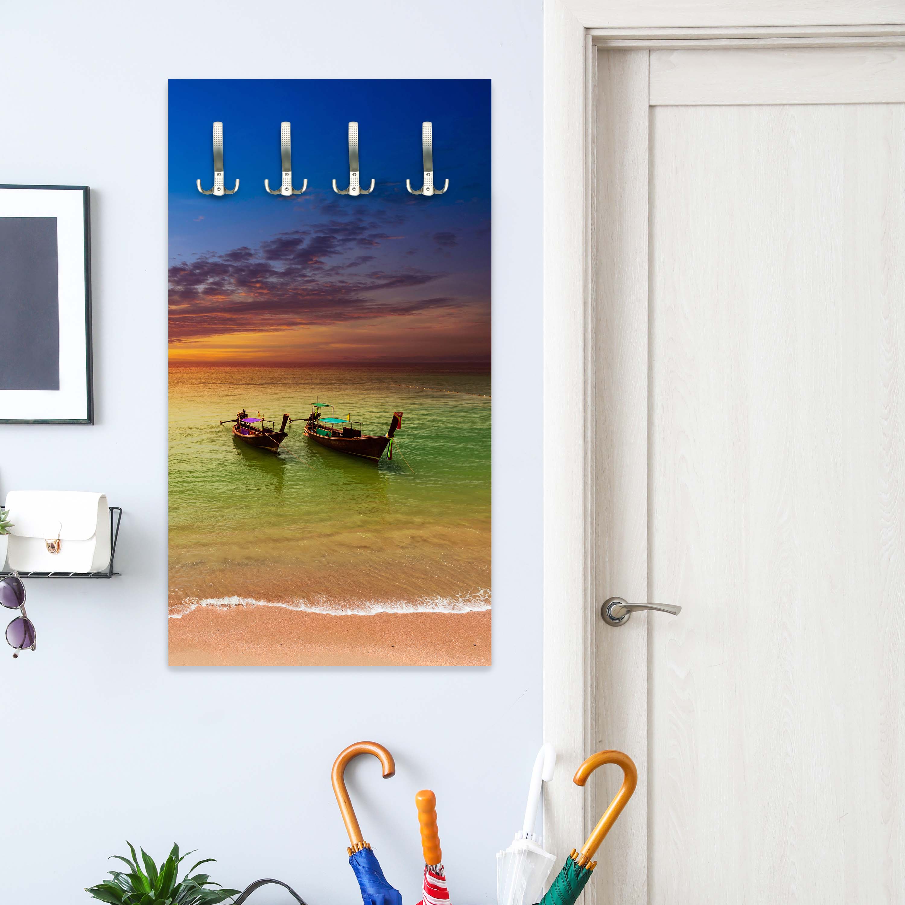 Garderobe Boote in einer Seenlandschaft M0853 entdecken - Bild 2 Garderobe Boote in einer Seenlandschaft M0853 entdecken - Bild 2