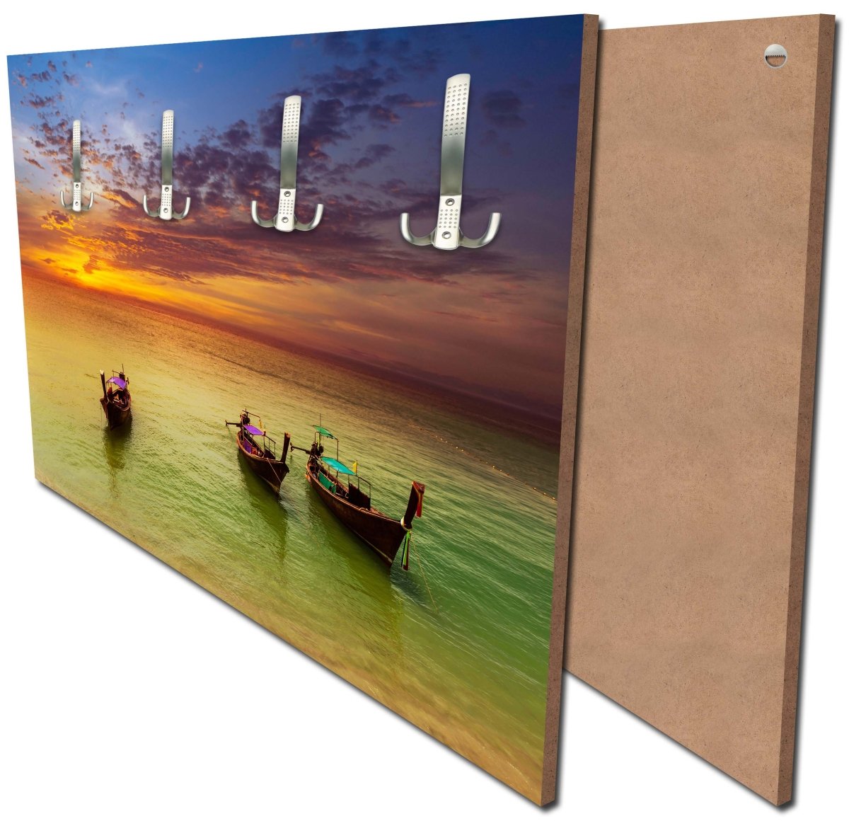 Garderobe Boote in einer Seenlandschaft M0853 Garderobe Boote in einer Seenlandschaft M0853