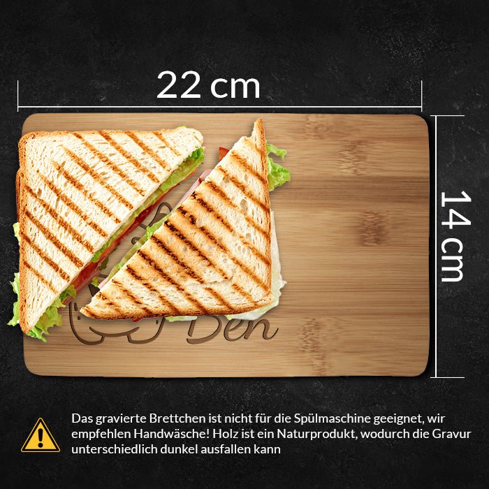 Frühstücksbrettchen Monster, hier krümelt M0853 - Bild 4 Frühstücksbrettchen Monster, hier krümelt M0853 - Bild 4