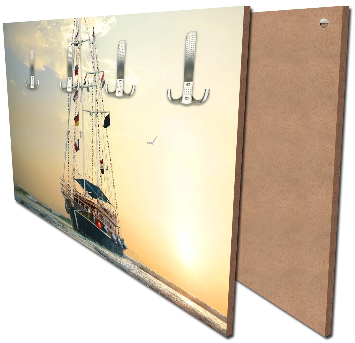 Garderobe Segelschiff auf den Wellen M0855 Garderobe Segelschiff auf den Wellen M0855