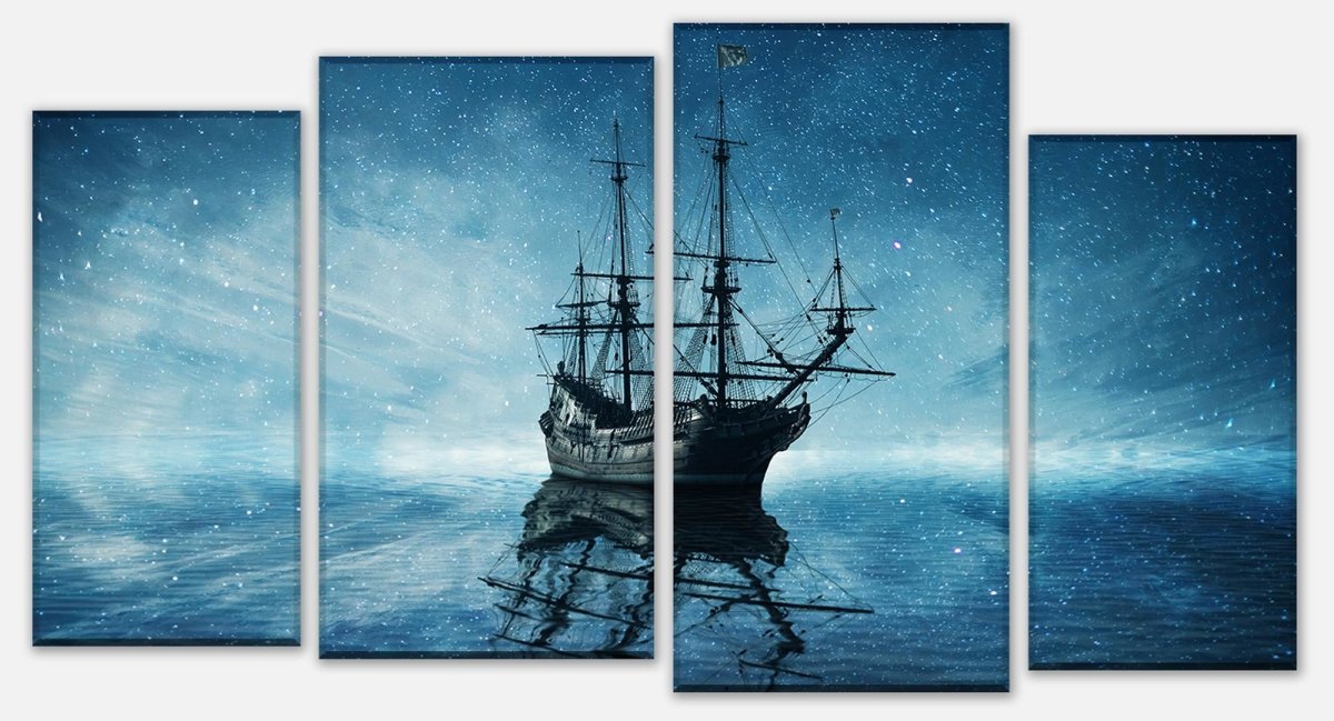 Leinwandbild Mehrteiler Geisterpiratenschiff M0858 Leinwandbild Mehrteiler Geisterpiratenschiff M0858