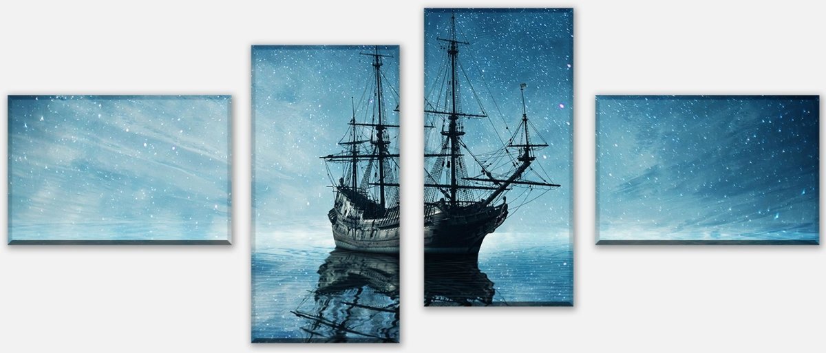 Leinwandbild Mehrteiler Geisterpiratenschiff M0858 Leinwandbild Mehrteiler Geisterpiratenschiff M0858