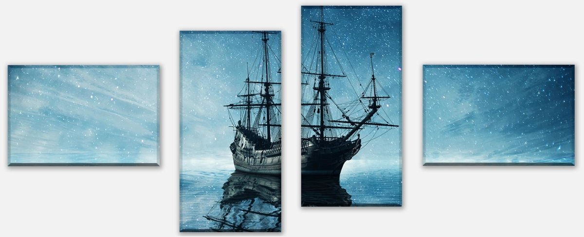 Leinwandbild Mehrteiler Geisterpiratenschiff M0858 Leinwandbild Mehrteiler Geisterpiratenschiff M0858