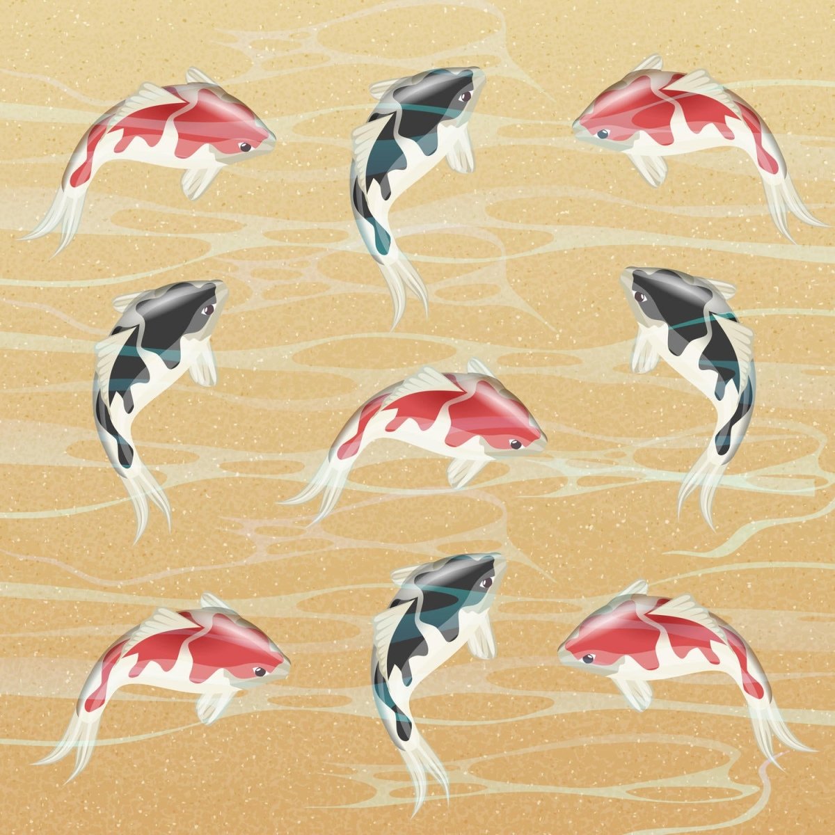 Beistelltisch japanische koi fische M0860 entdecken - Bild 2 Beistelltisch japanische koi fische M0860 entdecken - Bild 2