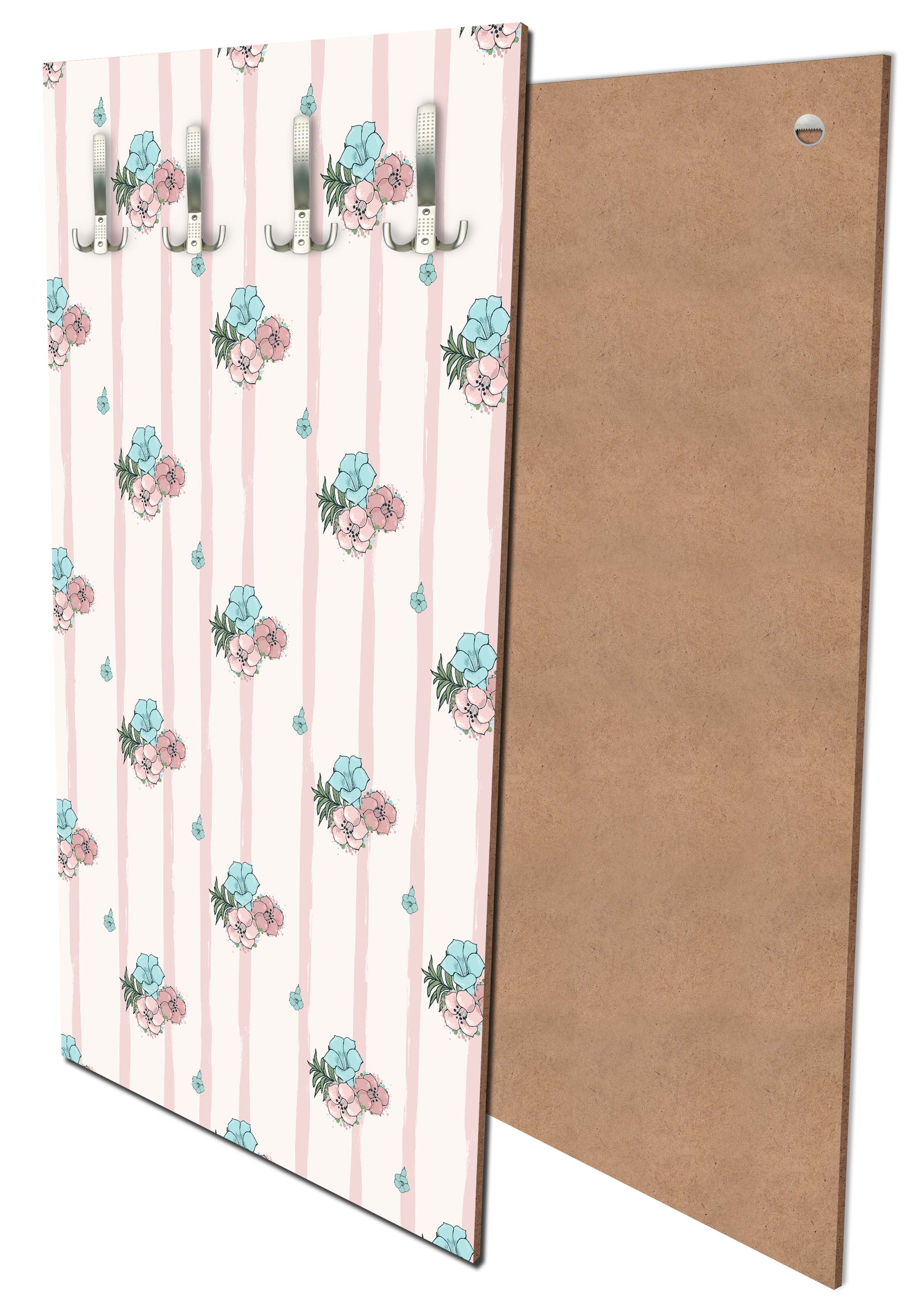 Garderobe Exotische rosa und blaue Blumen M0864 entdecken - Bild 1 Garderobe Exotische rosa und blaue Blumen M0864 entdecken - Bild 1