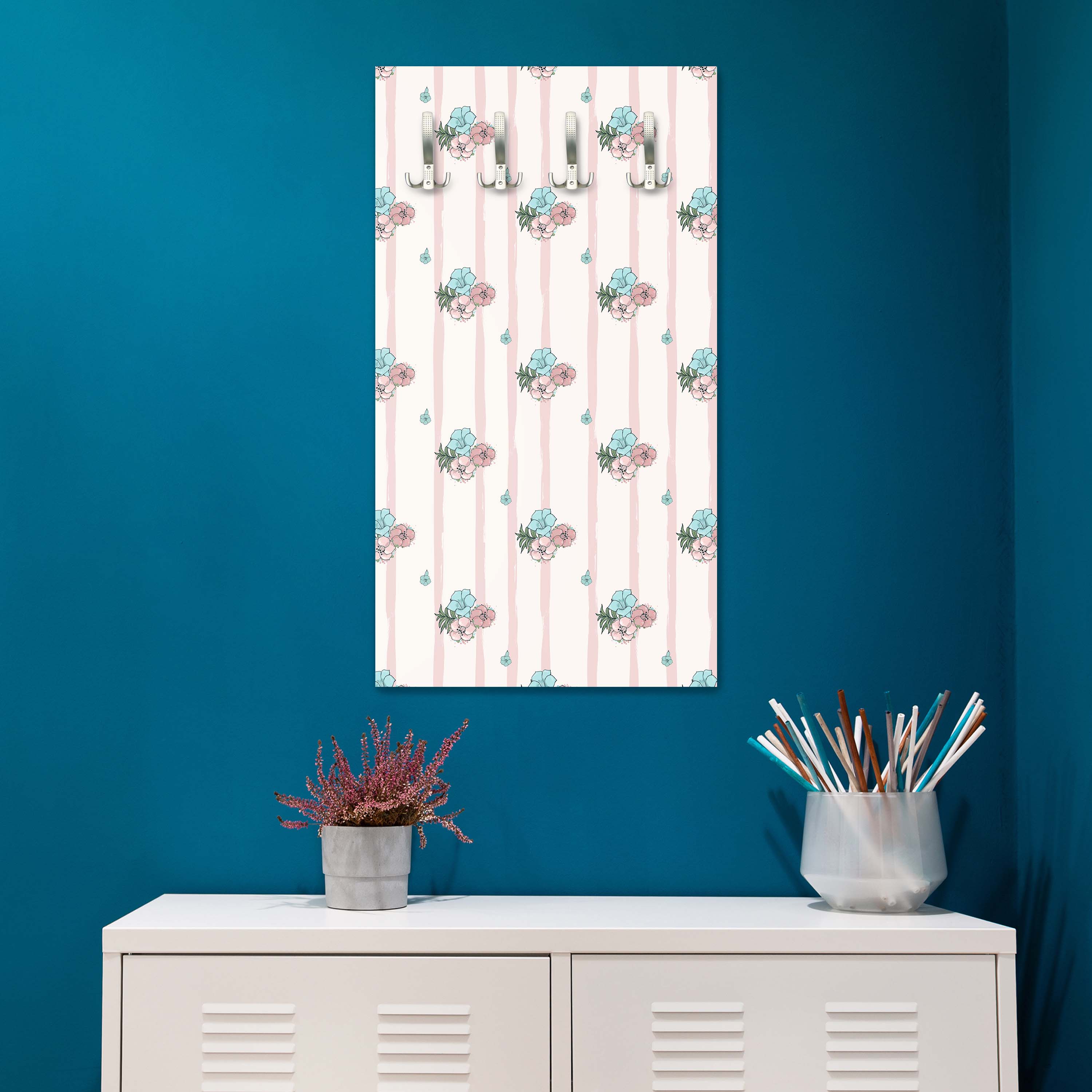 Garderobe Exotische rosa und blaue Blumen M0864 entdecken - Bild 6 Garderobe Exotische rosa und blaue Blumen M0864 entdecken - Bild 6