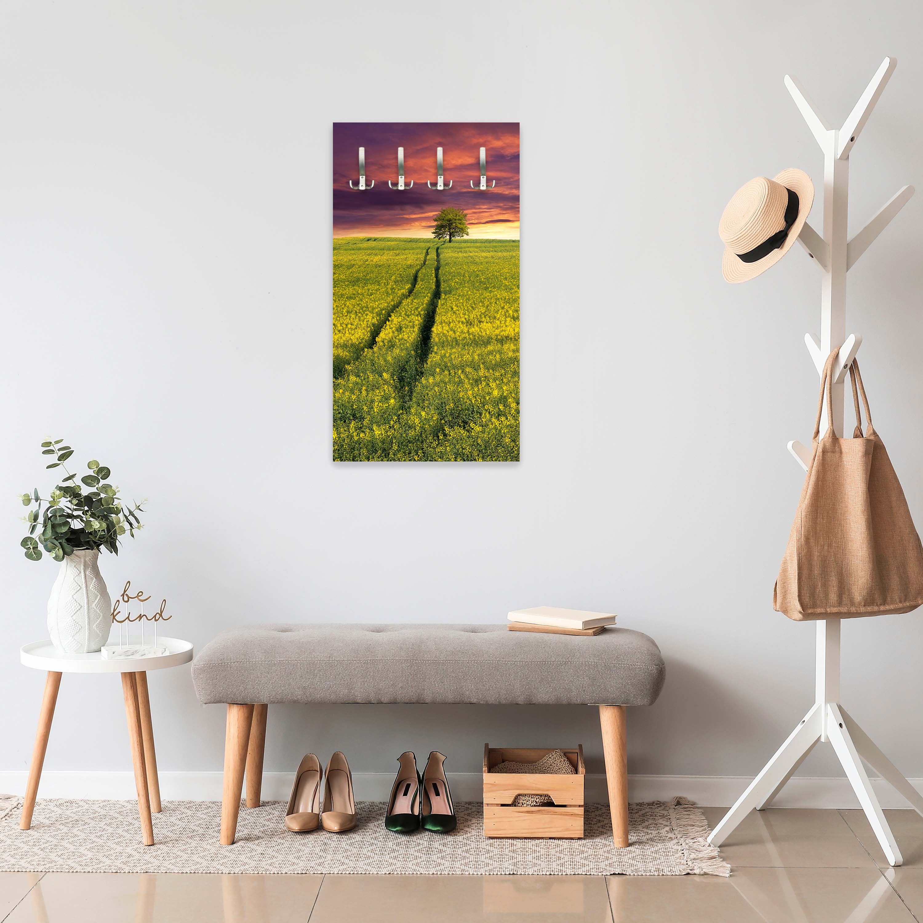 Garderobe Landschaft mit einem Feld von gelben Blumen M0874 entdecken - Bild 6 Garderobe Landschaft mit einem Feld von gelben Blumen M0874 entdecken - Bild 6