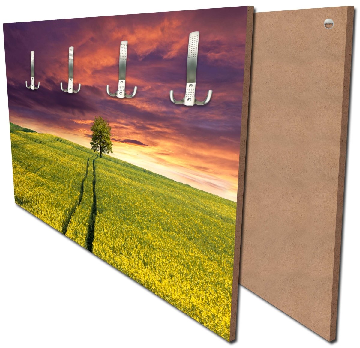 Garderobe Landschaft mit einem Feld von gelben Blumen M0874 Garderobe Landschaft mit einem Feld von gelben Blumen M0874