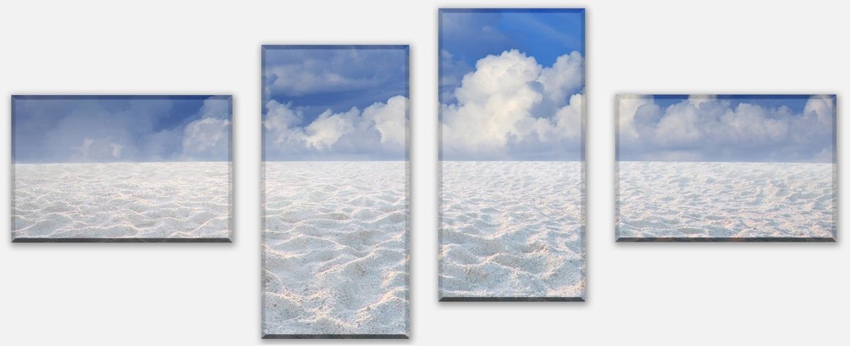 Leinwandbild Mehrteiler Sand Landschaft mit einem blauen Himmel M0891 Leinwandbild Mehrteiler Sand Landschaft mit einem blauen Himmel M0891