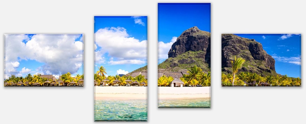 Leinwandbild Mehrteiler Le Morne Brabant, Mauritius M0897 Leinwandbild Mehrteiler Le Morne Brabant, Mauritius M0897