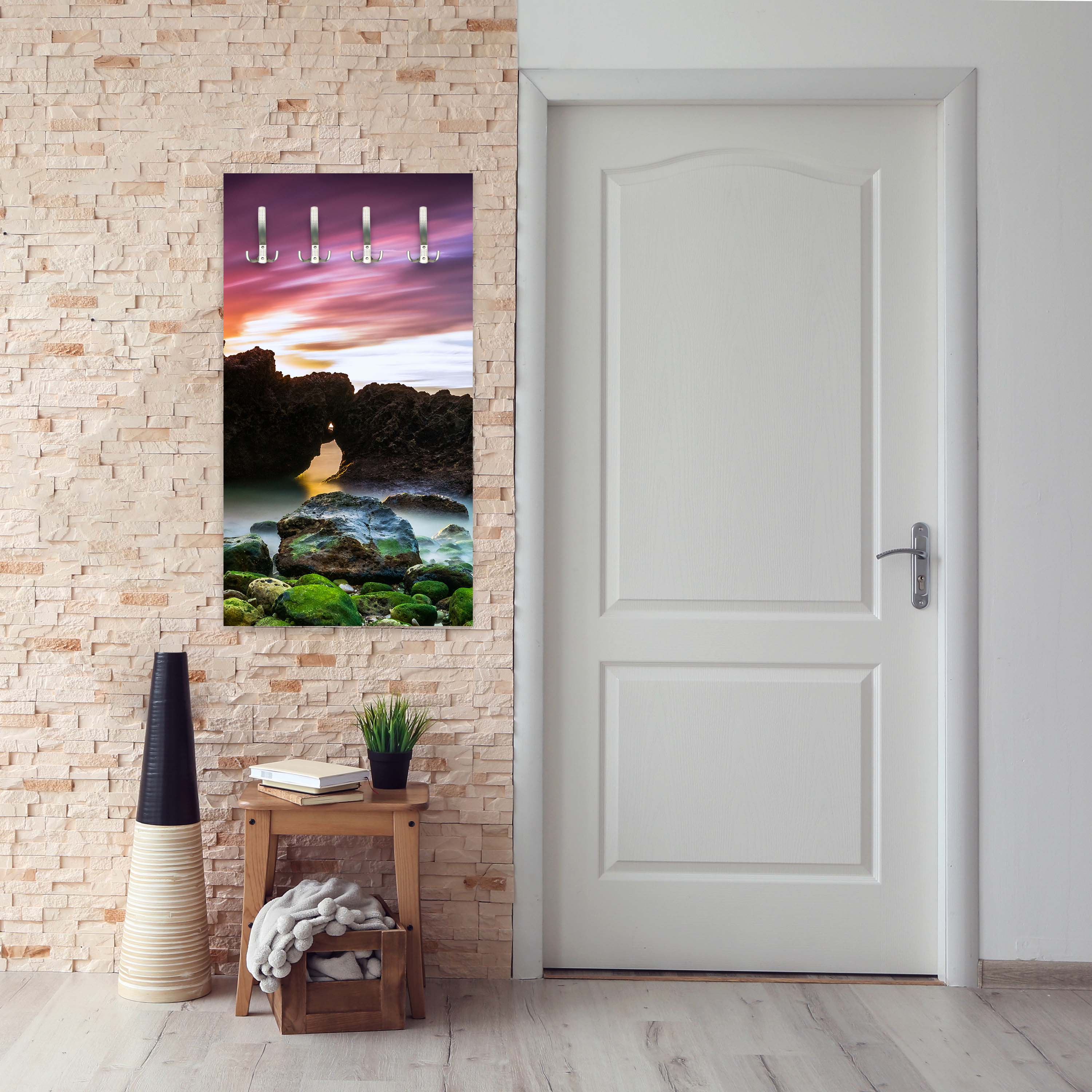 Garderobe Strand bei Sonnenuntergang mit Felsen M0902 entdecken - Bild 5 Garderobe Strand bei Sonnenuntergang mit Felsen M0902 entdecken - Bild 5