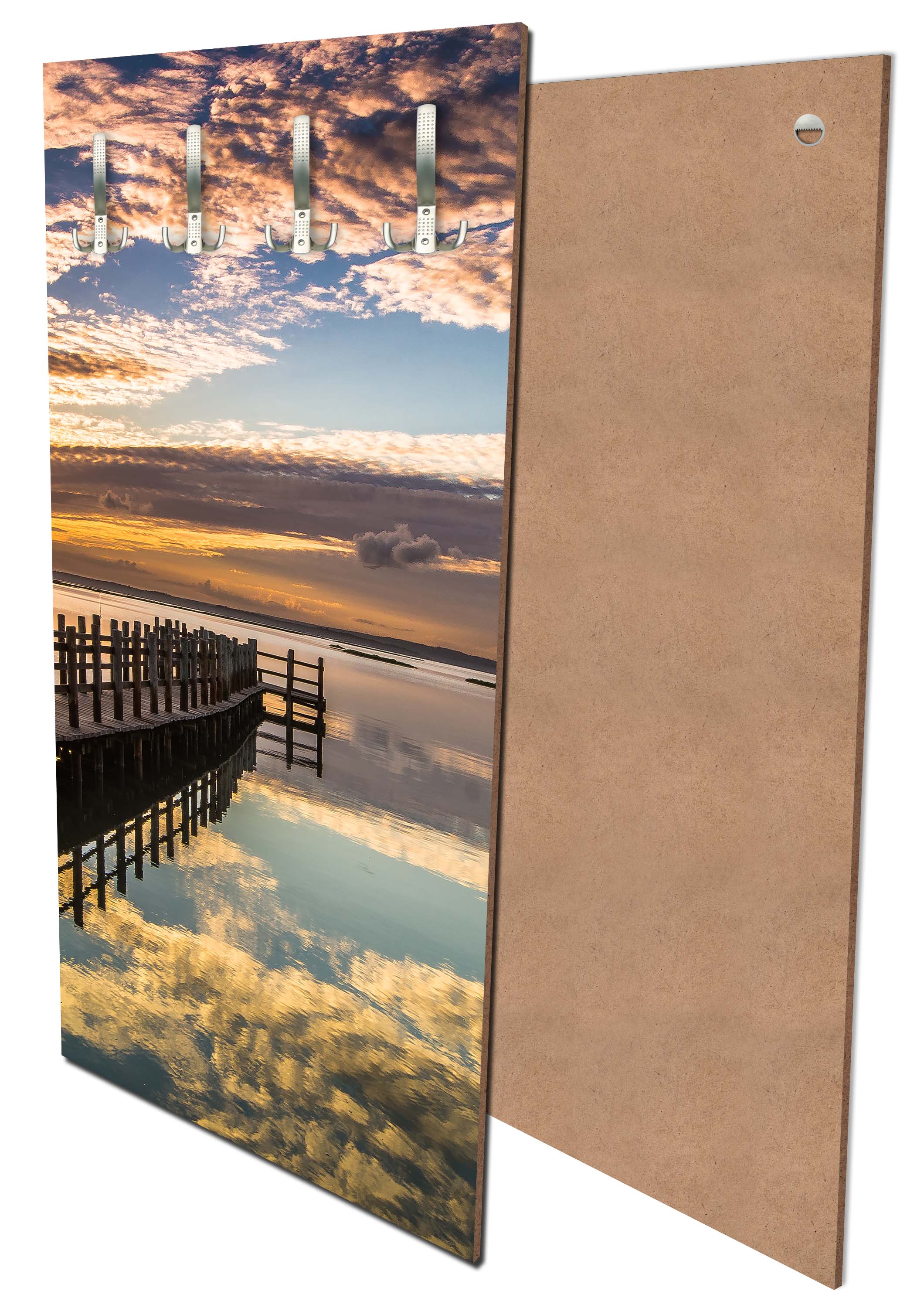 Garderobe Dock bei Sonnenuntergang M0903 entdecken - Bild 1 Garderobe Dock bei Sonnenuntergang M0903 entdecken - Bild 1