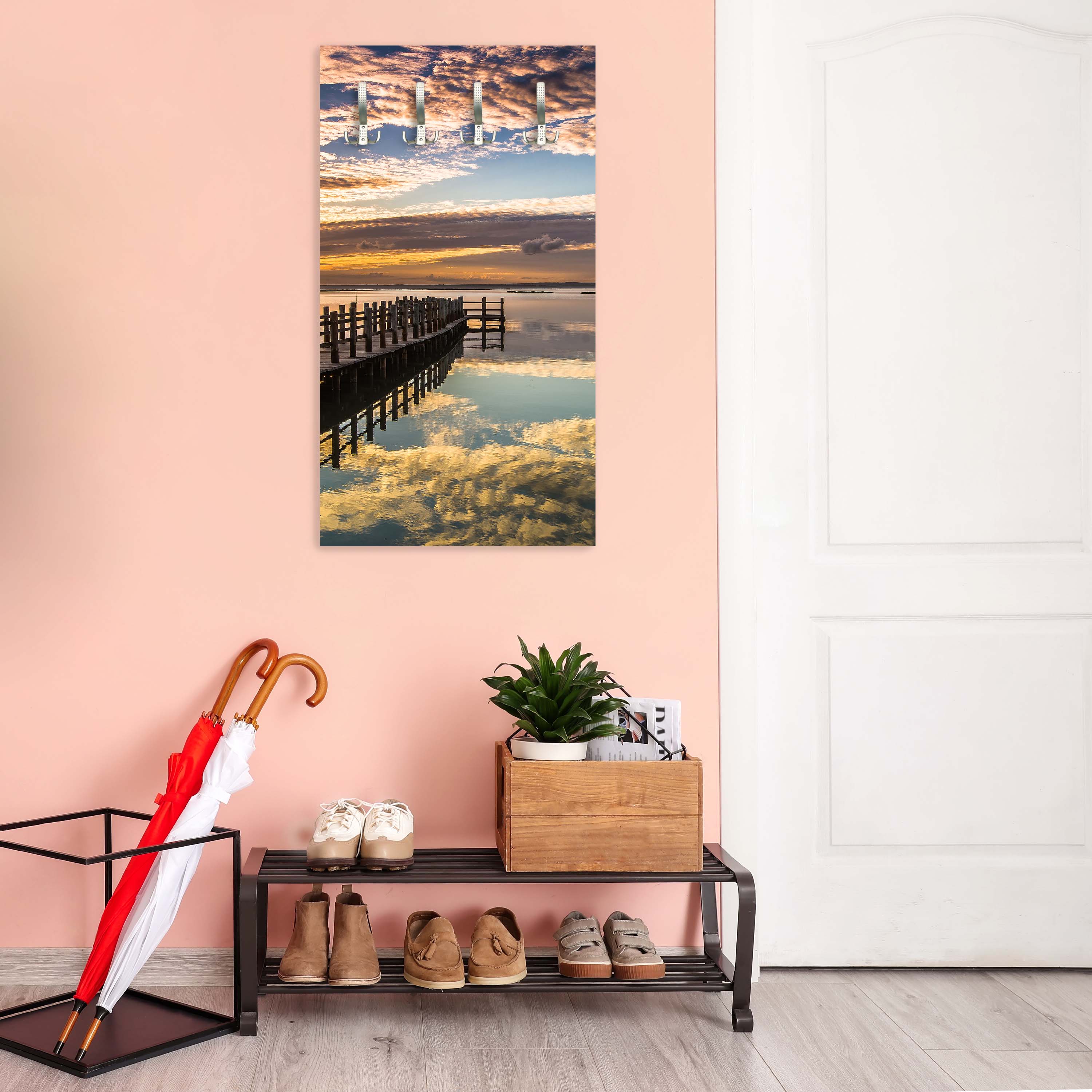 Garderobe Dock bei Sonnenuntergang M0903 entdecken - Bild 2 Garderobe Dock bei Sonnenuntergang M0903 entdecken - Bild 2