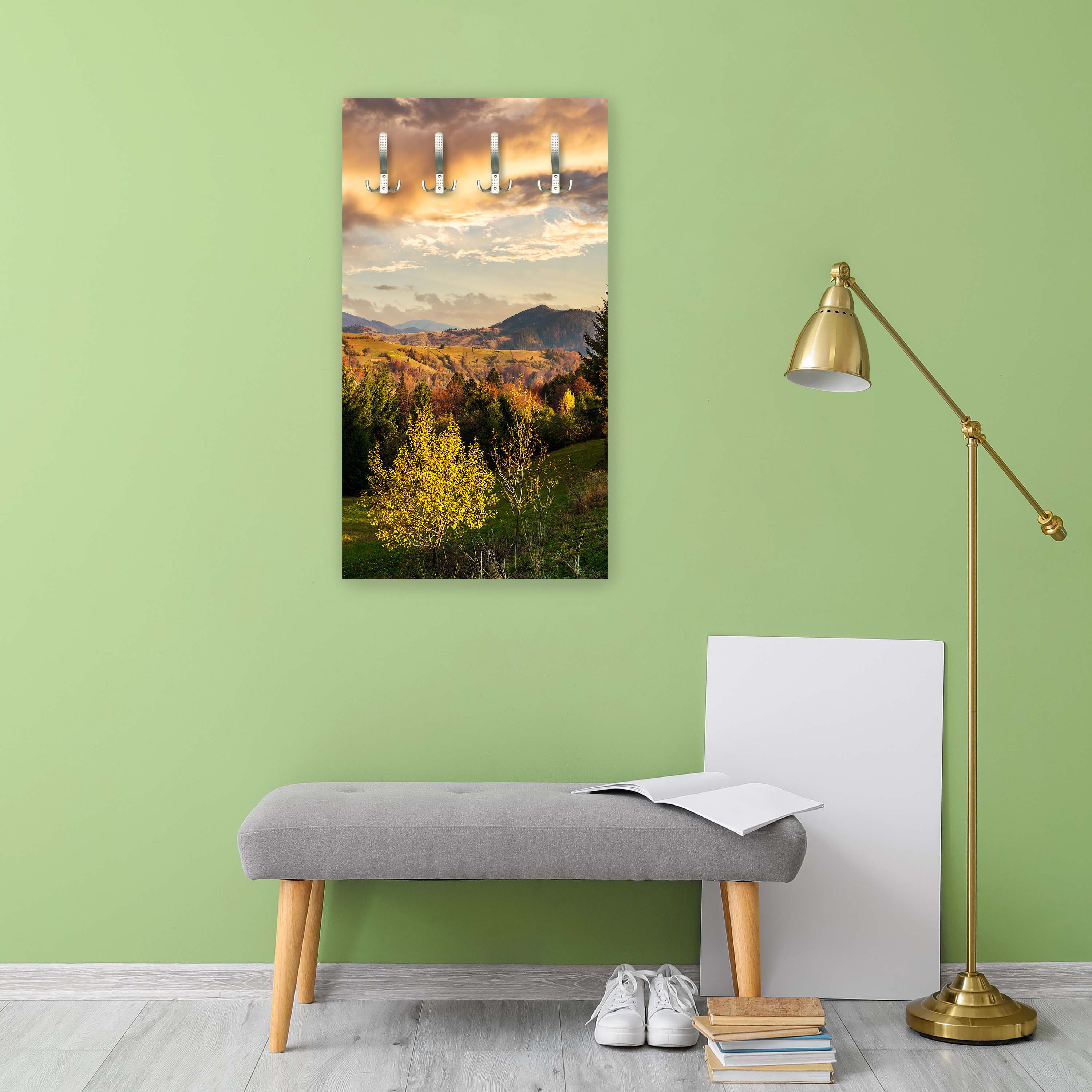 Garderobe Hang des Gebirgszuges mit Nadelwald M0908 entdecken - Bild 2 Garderobe Hang des Gebirgszuges mit Nadelwald M0908 entdecken - Bild 2